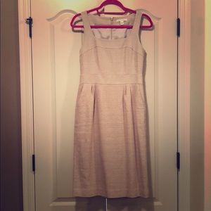 Banana Republic Cream Tweed Work Dress w pockets!